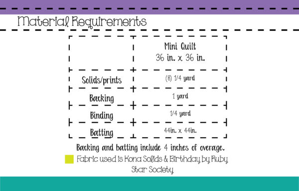 Rainbow Days Mini Quilt PDF Pattern (Automatic Download) - Image 7